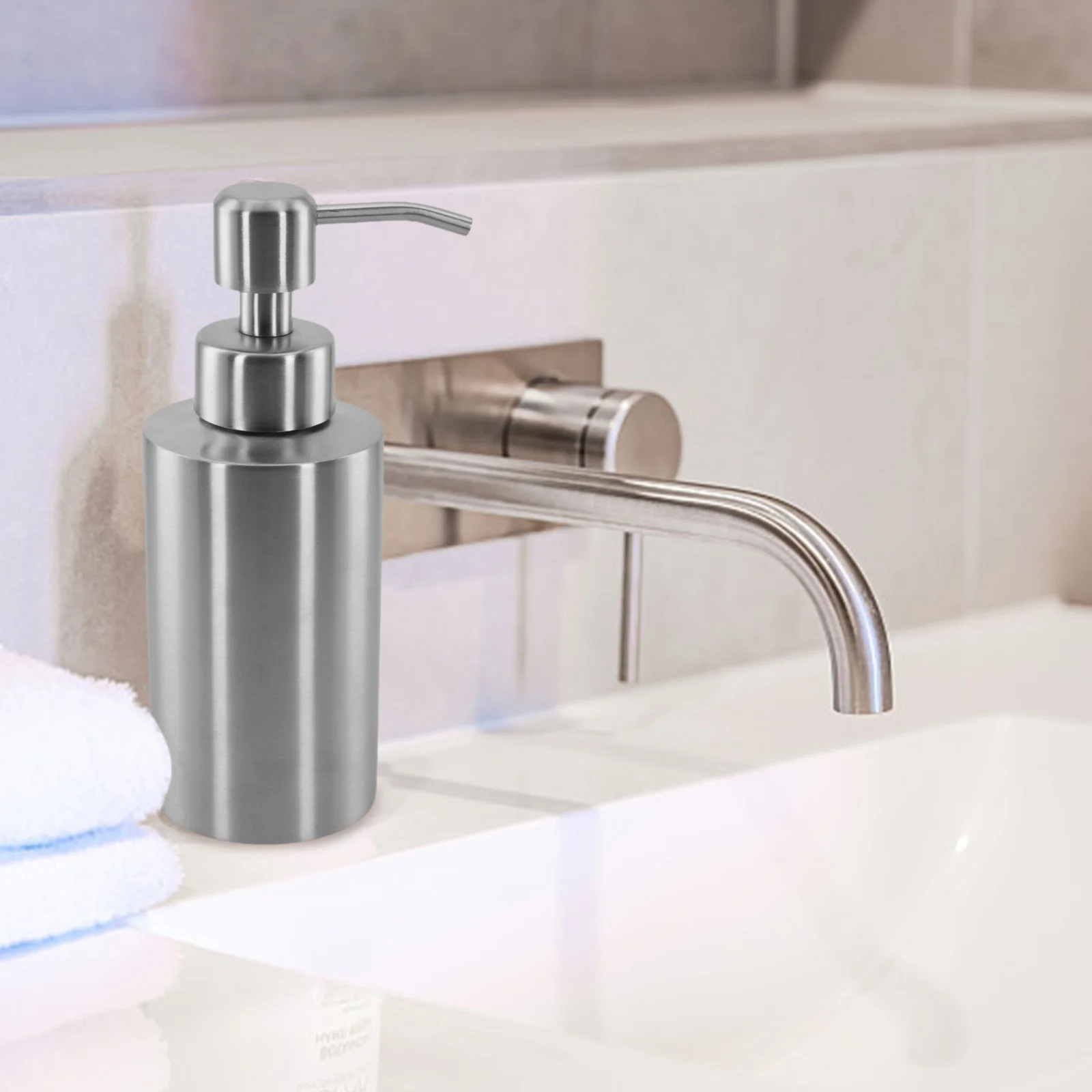 250ml 350ml 550ml Capacity Soap Dispenser in 304 Stainless Steel Eco Friendly Pump Design for Shower Gel and Shampoo
250ml 350ml 550ml Capacity Soap Dispenser in 304 Stainless Steel Eco Friendly Pump Design for Shower Gel and Shampoo