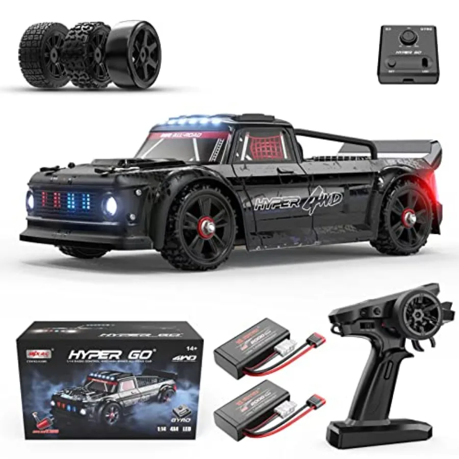 14301 V3 1/14 RTR Brushless RC Drift Car with Gyro Max 38 mph Fast RC Cars for Adults 4WD All-Road Street Bash RC Truck Electri
14301 V3 1/14 RTR Brushless RC Drift Car with Gyro Max 38 mph Fast RC Cars for Adults 4WD All-Road Street Bash RC Truck Electri