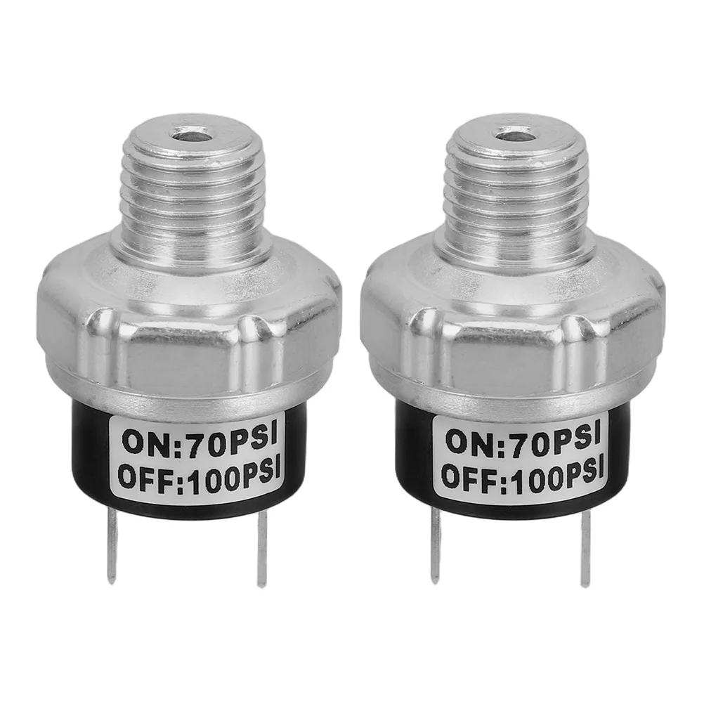 2Pcs Air Compressor Pressure Switch Adjustable 70-100 Psi Tank Mount 12V-24V Dc Pneumatic Pressure Control Valve Industrial Home
2Pcs Air Compressor Pressure Switch Adjustable 70-100 Psi Tank Mount 12V-24V Dc Pneumatic Pressure Control Valve Industrial Home
