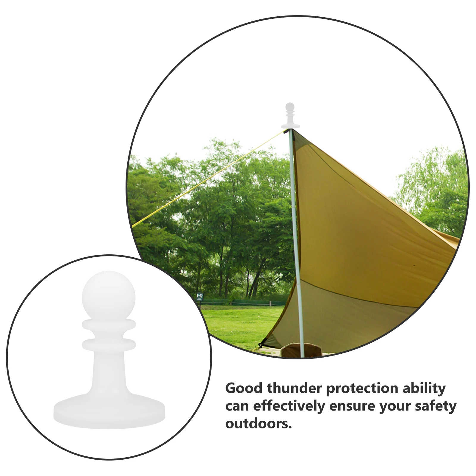 4 Pcs Glow Night Anti-thunder Hat Anti-Thunder Hat for Tent Pole Camping Accessories Outdoor Safety Insulation Plastic
4 Pcs Glow Night Anti-thunder Hat Anti-Thunder Hat for Tent Pole Camping Accessories Outdoor Safety Insulation Plastic