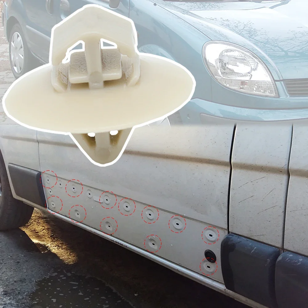 For Renault Kangoo X76 X61 1997 1998 1999 2000 2001 - 2019 Car Side Body Moulding Lower Guard Rivet Door Trim Clip Accessories
For Renault Kangoo X76 X61 1997 1998 1999 2000 2001 - 2019 Car Side Body Moulding Lower Guard Rivet Door Trim Clip Accessories