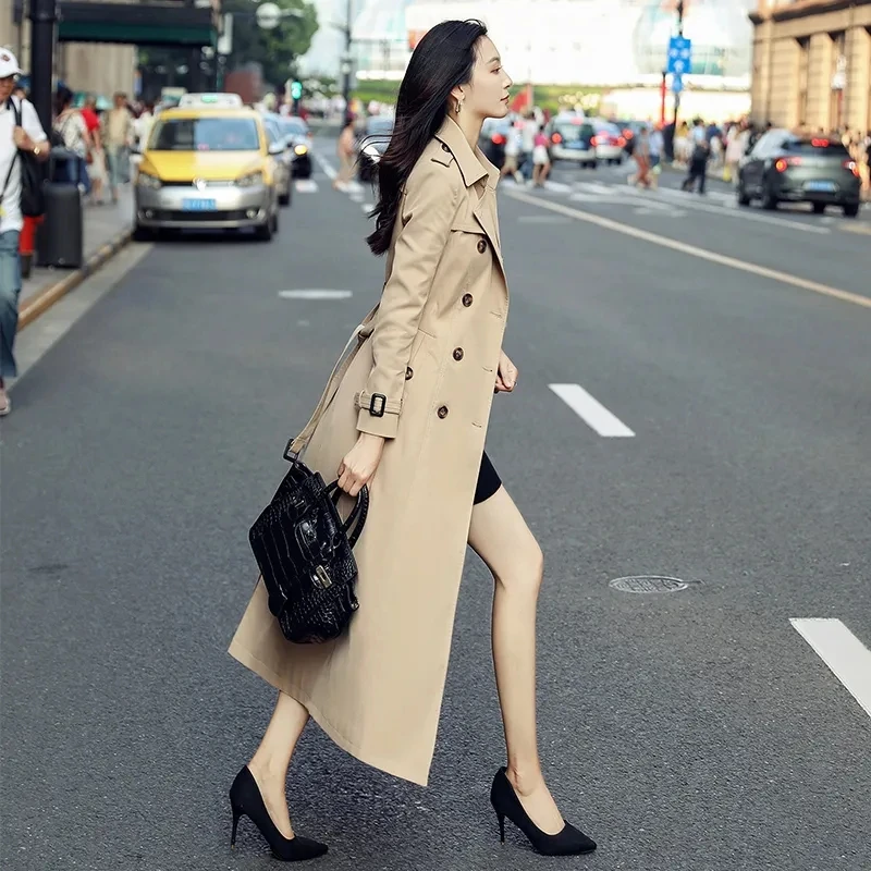 Trench Coat Women 2024 New Fashion All-match Windbreaker Jacket Female Spring Autumn Double Breasted Large Size Long Outerwear
Trench Coat Women 2024 New Fashion All-match Windbreaker Jacket Female Spring Autumn Double Breasted Large Size Long Outerwear