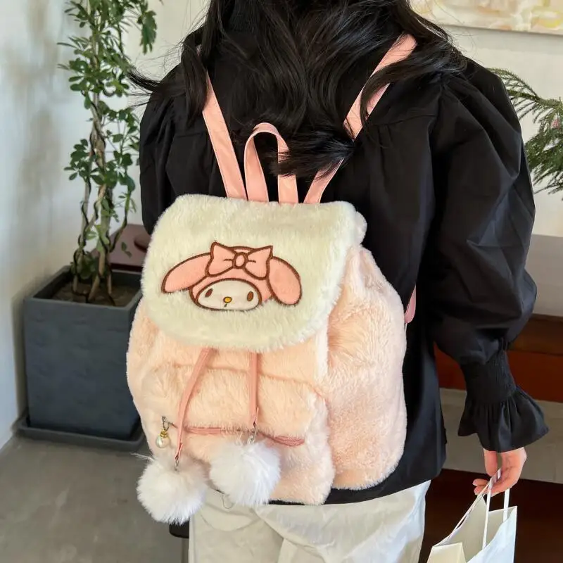 Hello Kitty Kuromi My Melody Book Binding New Style Popular Large Capacity Velvet Bag Student School Bag Backpack High Quality
Hello Kitty Kuromi My Melody Book Binding New Style Popular Large Capacity Velvet Bag Student School Bag Backpack High Quality