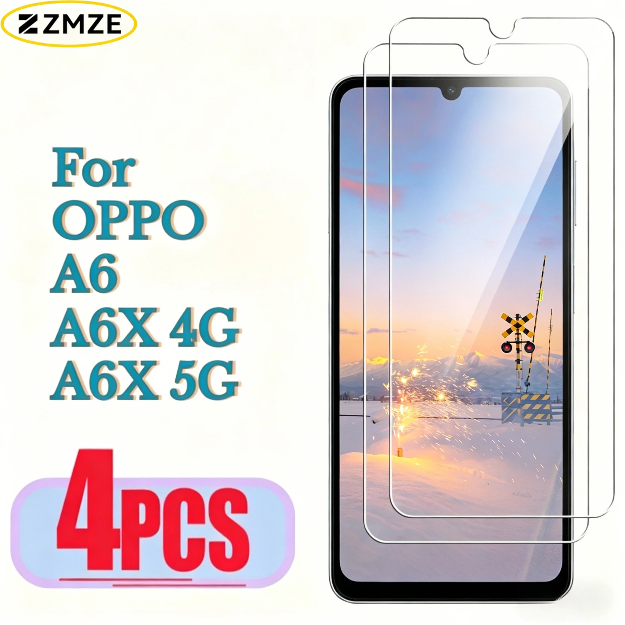 4pcs High Definition Screen Protector Glass Film for OPPO A6X 4G A6X 5G Anti-Scratch Tempered Glass Suitable for OPPO A6 HD Film
4pcs High Definition Screen Protector Glass Film for OPPO A6X 4G A6X 5G Anti-Scratch Tempered Glass Suitable for OPPO A6 HD Film