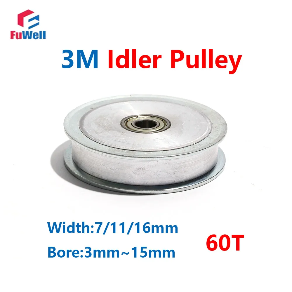 FuWell Timing Idler Pulley 3M 60T Teeth 3M Synchronous Groove Width 7/11/16mm Bore 3mm-15mm with Bearing Precision Drive Systems
FuWell Timing Idler Pulley 3M 60T Teeth 3M Synchronous Groove Width 7/11/16mm Bore 3mm-15mm with Bearing Precision Drive Systems