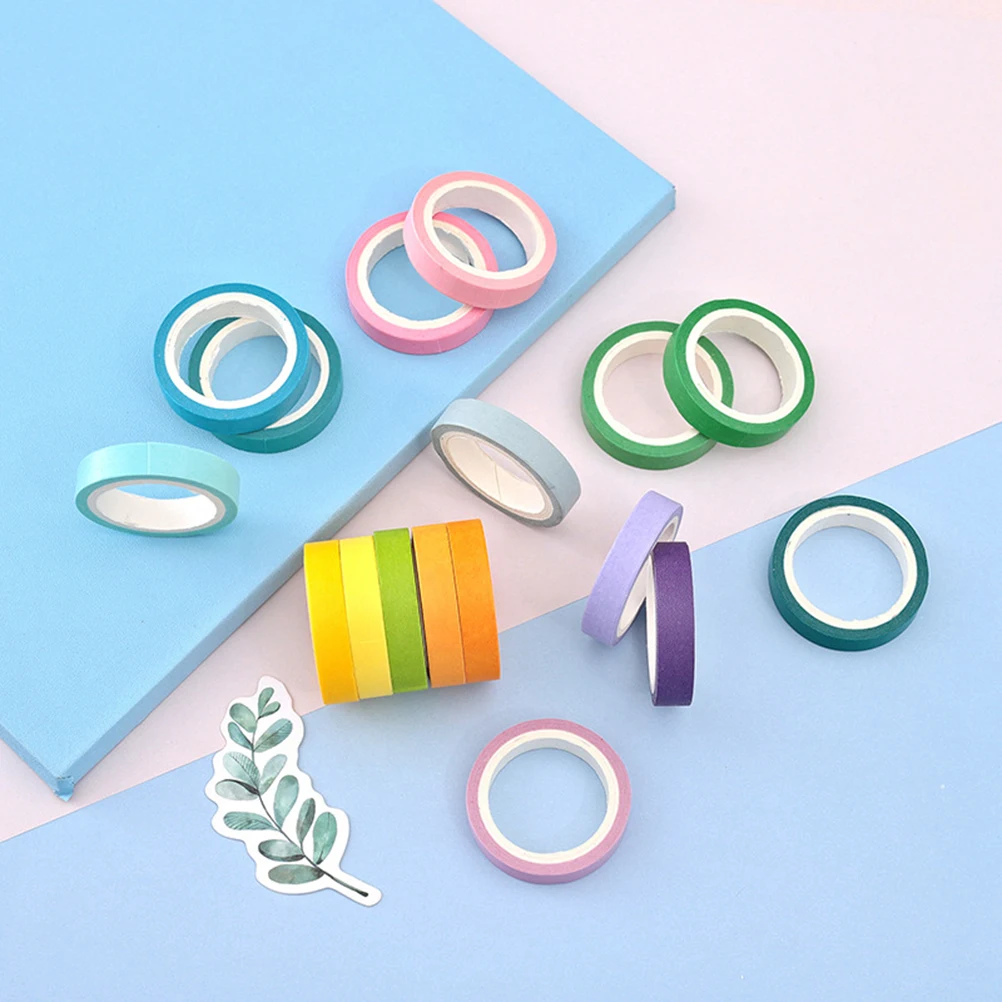 Rainbow Tape Set 40 Colors Bright Colored Paper Washi Adhesive Stationery Packaging Tapes for DIY Craft Scrapbook Gifts
Rainbow Tape Set 40 Colors Bright Colored Paper Washi Adhesive Stationery Packaging Tapes for DIY Craft Scrapbook Gifts