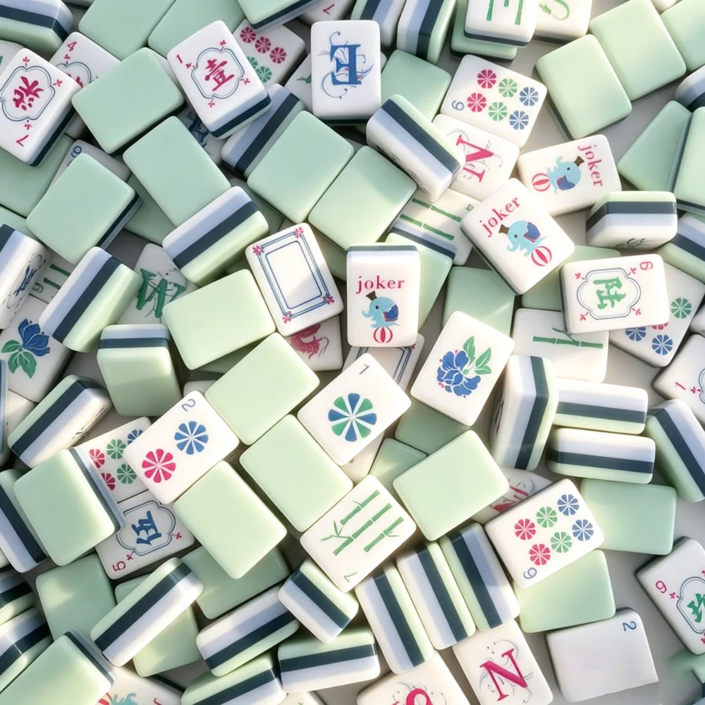 Fresh Green Four-Layer Acrylic American Mahjong Set Portable Travel 160Pcs Mahjong Tiles for Party Holiday Gift
Fresh Green Four-Layer Acrylic American Mahjong Set Portable Travel 160Pcs Mahjong Tiles for Party Holiday Gift