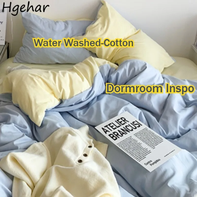 Duvet Cover Set Solid Color Simple Ins Style Winter Warm Water-washed Cotton Bed Linen Use in Dormitory Multiple Sizes Available
Duvet Cover Set Solid Color Simple Ins Style Winter Warm Water-washed Cotton Bed Linen Use in Dormitory Multiple Sizes Available