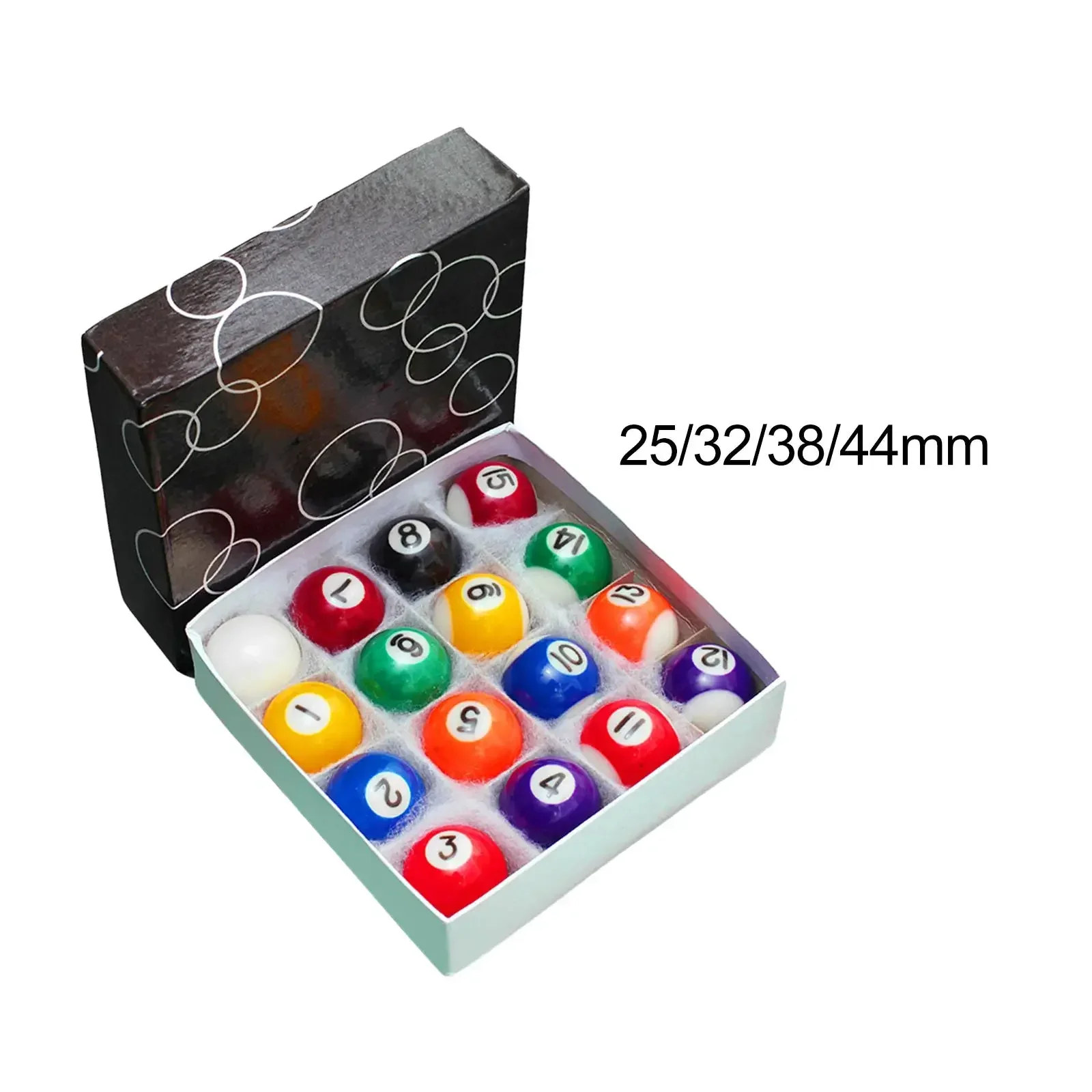 16x Mini Billiards Table Balls Set Small Pool Cue Balls Mini Pool Ball Set Set for Leisure Sports Recreation Games Home Playroom
16x Mini Billiards Table Balls Set Small Pool Cue Balls Mini Pool Ball Set Set for Leisure Sports Recreation Games Home Playroom