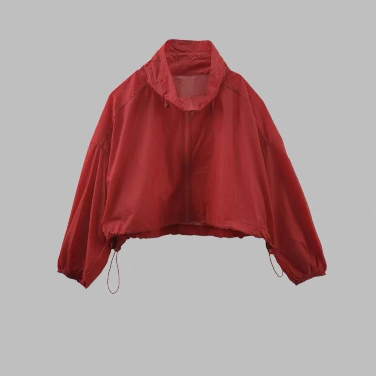 Women's Fashionable Summer New Style Drawstring Stand Collar Short Coat UV Protection Slimming Outerwear All Match Casual Wear
Women's Fashionable Summer New Style Drawstring Stand Collar Short Coat UV Protection Slimming Outerwear All Match Casual Wear