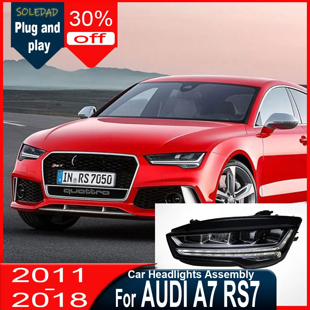 Car Lights for Audi A7 LED Headlight 2011-2018 A7L Head Lamp Drl Projector Lens Automotive Accessories Plug And Play
Car Lights for Audi A7 LED Headlight 2011-2018 A7L Head Lamp Drl Projector Lens Automotive Accessories Plug And Play