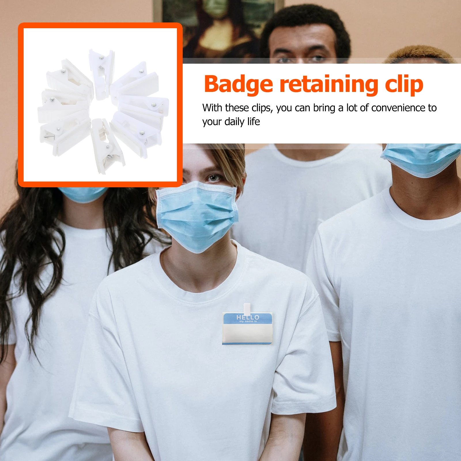25pcs Plastic Badge Clips Card Fixing Tools Double Sided Adhesive Strong Mini Clamps Practical Accessories
25pcs Plastic Badge Clips Card Fixing Tools Double Sided Adhesive Strong Mini Clamps Practical Accessories
