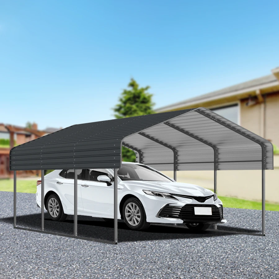 10x15 FT Metal Carport with Enhanced Base and Galvanized Steel Roof Heavy Duty Outdoor Garage Car Shelter for Car Boats and Tru
10x15 FT Metal Carport with Enhanced Base and Galvanized Steel Roof Heavy Duty Outdoor Garage Car Shelter for Car Boats and Tru