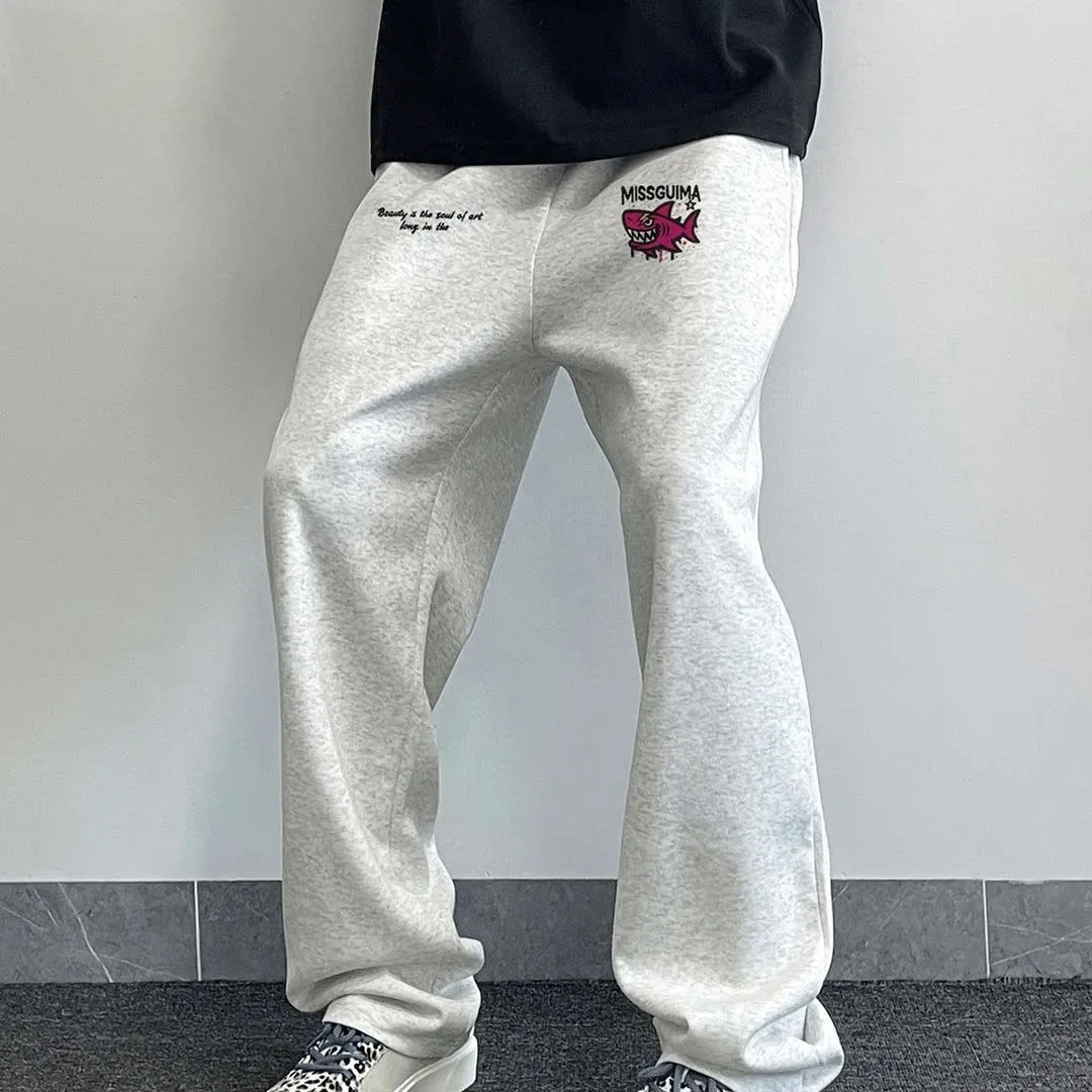 American Sle Heavyweight ey Sweatpants Men Spring Loose Drapey Wide Leg Trendy Sports Straight Casual Long Trousers
American Sle Heavyweight ey Sweatpants Men Spring Loose Drapey Wide Leg Trendy Sports Straight Casual Long Trousers