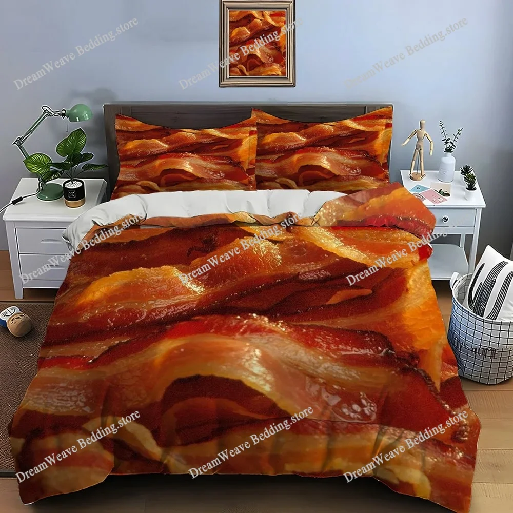 HD Meat Bacon Food Print Bedding Set Duvet Cover Adult and Children Bedding Set Luxury for Luxury Gifts Home Textileextile
HD Meat Bacon Food Print Bedding Set Duvet Cover Adult and Children Bedding Set Luxury for Luxury Gifts Home Textileextile