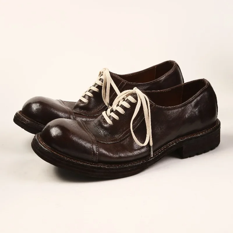 Designer Fashion Genuine Leather Handmade Shoes Men's Dress Derby Thick Sole Casual Breathable Hiking Wedding Male Oxford Shoes
Designer Fashion Genuine Leather Handmade Shoes Men's Dress Derby Thick Sole Casual Breathable Hiking Wedding Male Oxford Shoes