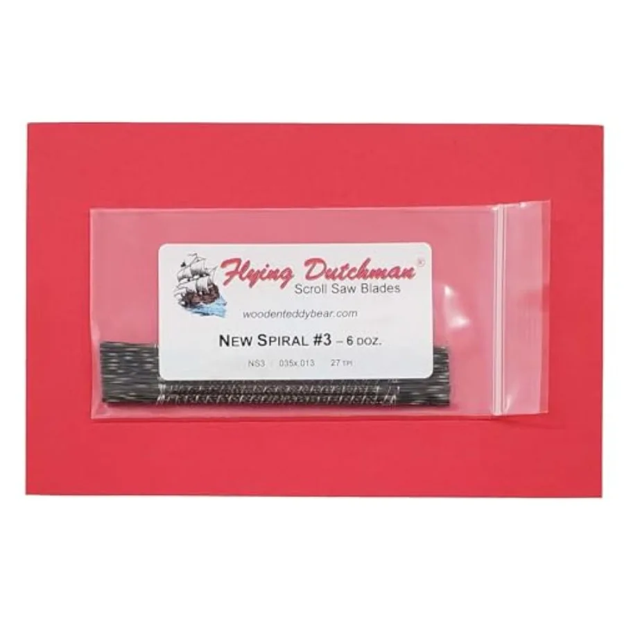 New Spiral #3 Six Dozen Pinless Scroll Saw Blade Pack
New Spiral #3 Six Dozen Pinless Scroll Saw Blade Pack