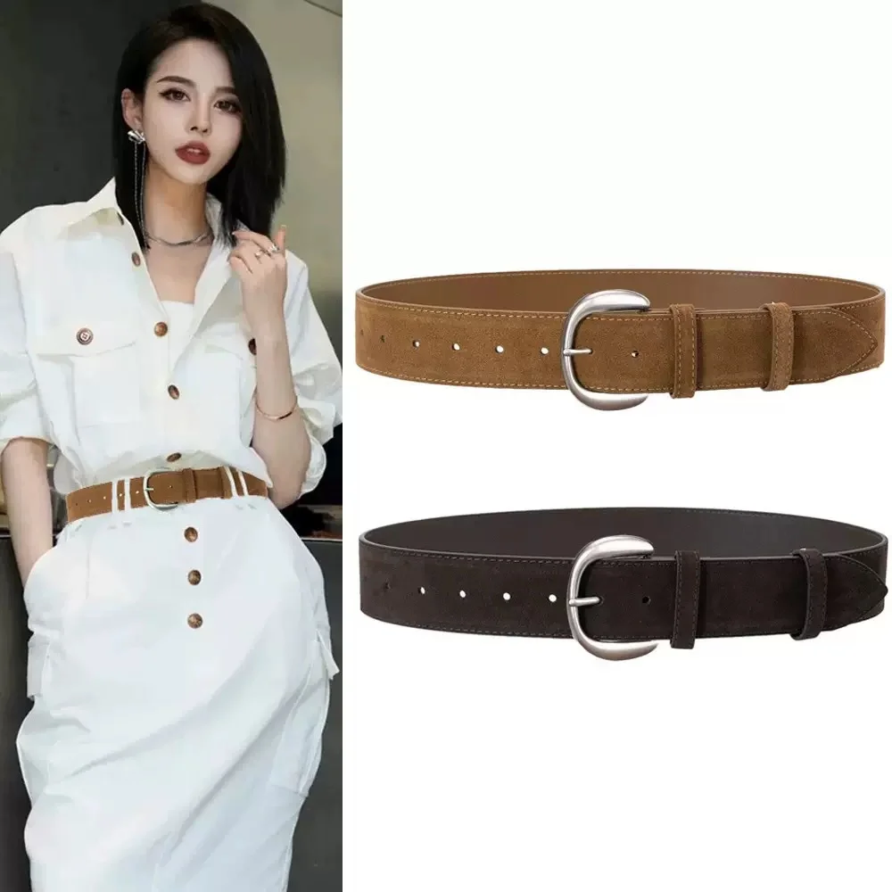 Autumn Winter Wide Belt for Women Frosted Velvet Leather Belt for Jeans Coat Dress Korean Style Leather Belt Waistbelt
Autumn Winter Wide Belt for Women Frosted Velvet Leather Belt for Jeans Coat Dress Korean Style Leather Belt Waistbelt