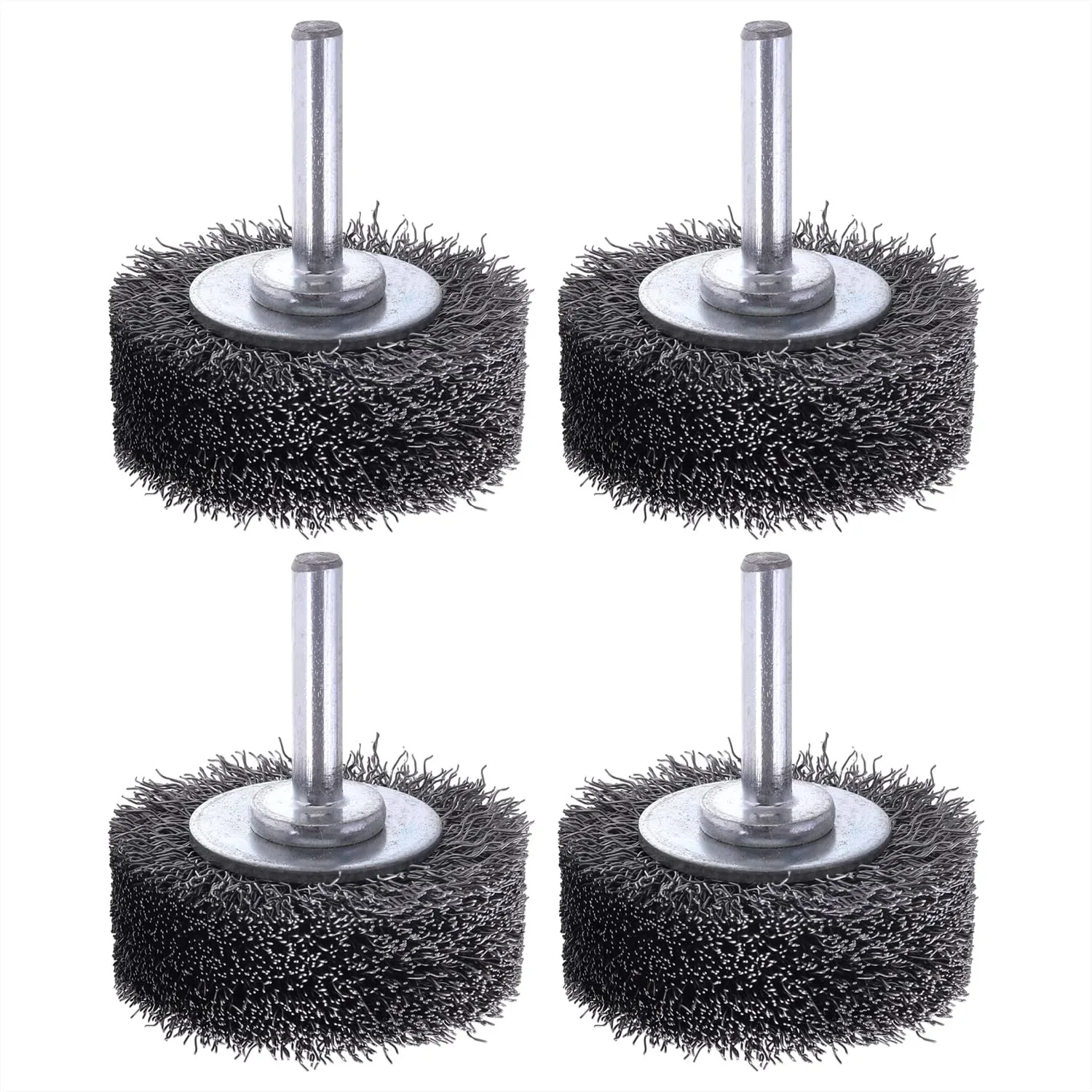 2 Inch Wire Wheel Brush for Drill Attachment, 4 Pack Heavy Duty Carbon Steel Wire Brushes Remove Paint Rust & Corrosion, 1/4in
2 Inch Wire Wheel Brush for Drill Attachment, 4 Pack Heavy Duty Carbon Steel Wire Brushes Remove Paint Rust & Corrosion, 1/4in