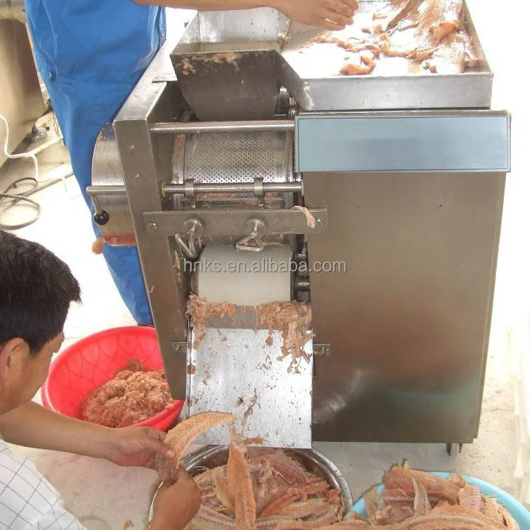 Automatic Fish Meat & Bone Separator Machine Peeling & Cleaning for Fish Processing Removes Fish Bones Easily