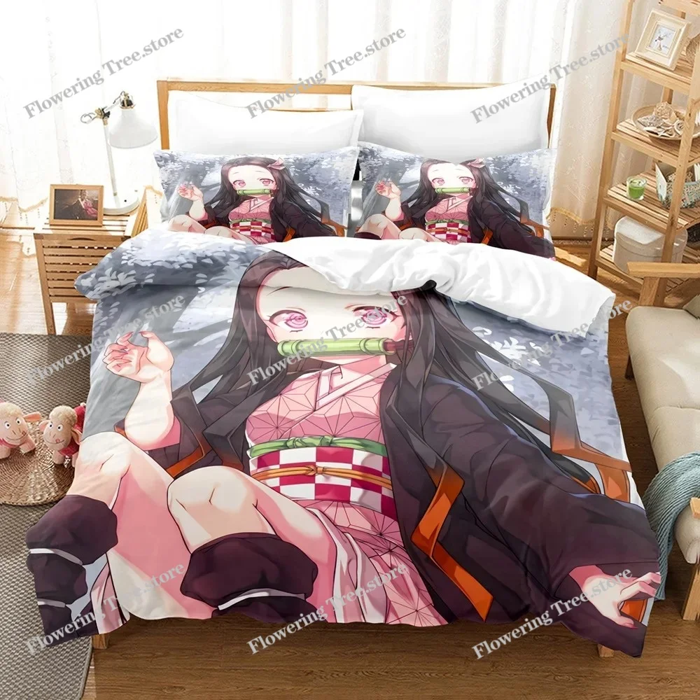 Nezuko Kamado Demon Slayer Bedding Set Anime Duvet Cover Comforter Bed Linen Single Twin Full Queen Size 3d Kids Girl Boys Gift
Nezuko Kamado Demon Slayer Bedding Set Anime Duvet Cover Comforter Bed Linen Single Twin Full Queen Size 3d Kids Girl Boys Gift
