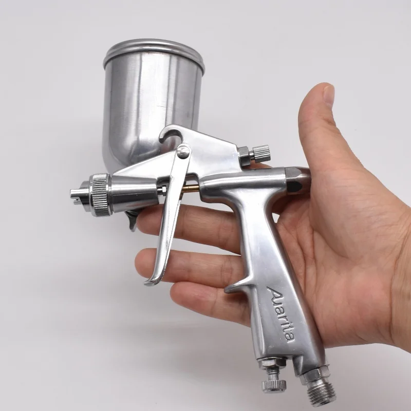F-3 Portable Mini Paint Spray Gun HVLP Gravity Feed High Precision Atomization Air Sprayer For Model Making Car Small Area Refin
