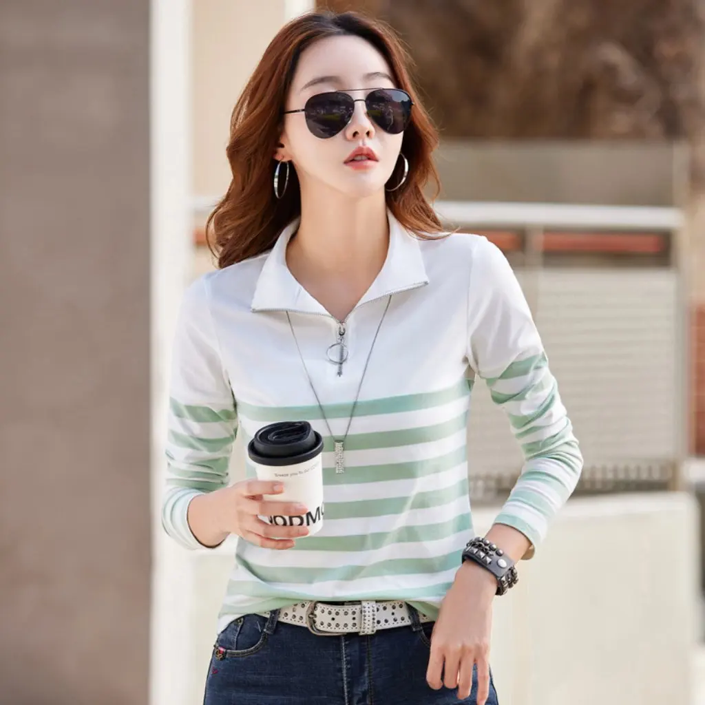 Women's Long-Sleeved Slim-fit T-shirt Base Shirt Simple Outer Wear Solid Color Spring Summer New Style 82306
Women's Long-Sleeved Slim-fit T-shirt Base Shirt Simple Outer Wear Solid Color Spring Summer New Style 82306