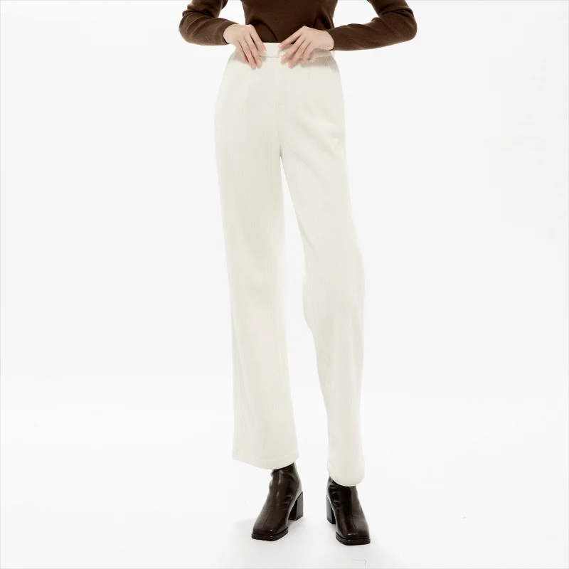 Dailanzhi Autumn Winter New Arrival High Waist Straight Leg Pants Pure Color Commute Versatile Corduroy Trousers for Women
Dailanzhi Autumn Winter New Arrival High Waist Straight Leg Pants Pure Color Commute Versatile Corduroy Trousers for Women