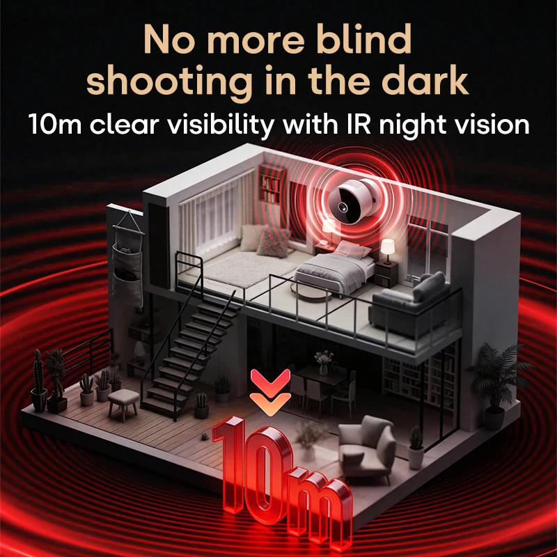 4K HD Wireless WiFi Camera Infrared Night Vision Mini Camera Outdoor Smart Detection Home Security Remote Monitoring Camera 2026
4K HD Wireless WiFi Camera Infrared Night Vision Mini Camera Outdoor Smart Detection Home Security Remote Monitoring Camera 2026