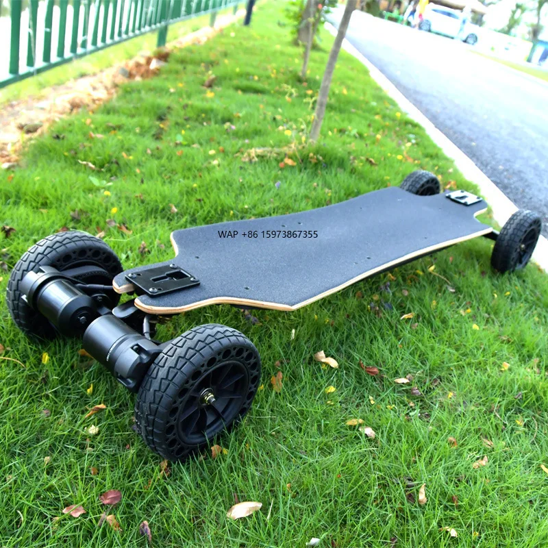 High speed all-terrain off-road electric skateboard for adults wireless remote control four-wheeled vehicle high suspension
High speed all-terrain off-road electric skateboard for adults wireless remote control four-wheeled vehicle high suspension