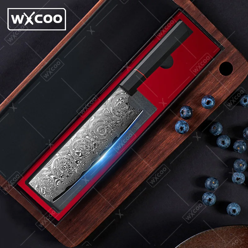 WXCOO 6,8 "Японский нож для нарезки дамасской стали шеф-повар, тесак для мяса, мясник, овощи, VG10, острые профессиональные кухонные ножи
WXCOO 6,8 "Японский нож для нарезки дамасской стали шеф-повар, тесак для мяса, мясник, овощи, VG10, острые профессиональные кухонные ножи