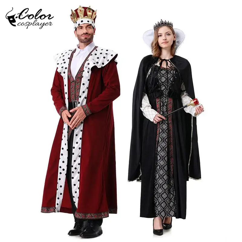 Color Cosplayer Carnival King Cosplay Costume Queen Dress Suit Vintage Medieval Gown Red Emperor Set Party Purim Adult Outfit
Color Cosplayer Carnival King Cosplay Costume Queen Dress Suit Vintage Medieval Gown Red Emperor Set Party Purim Adult Outfit