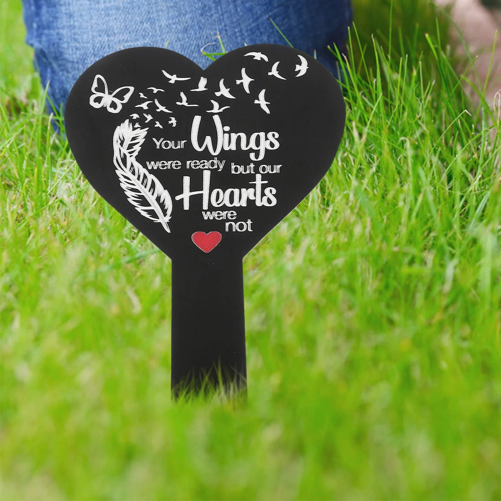 Acrylic Memorial Plaque Grave Marker Black Garden Stake Outdoor Decoration Personalised Benches Lawn Ornament Cemetery Adornment
Acrylic Memorial Plaque Grave Marker Black Garden Stake Outdoor Decoration Personalised Benches Lawn Ornament Cemetery Adornment