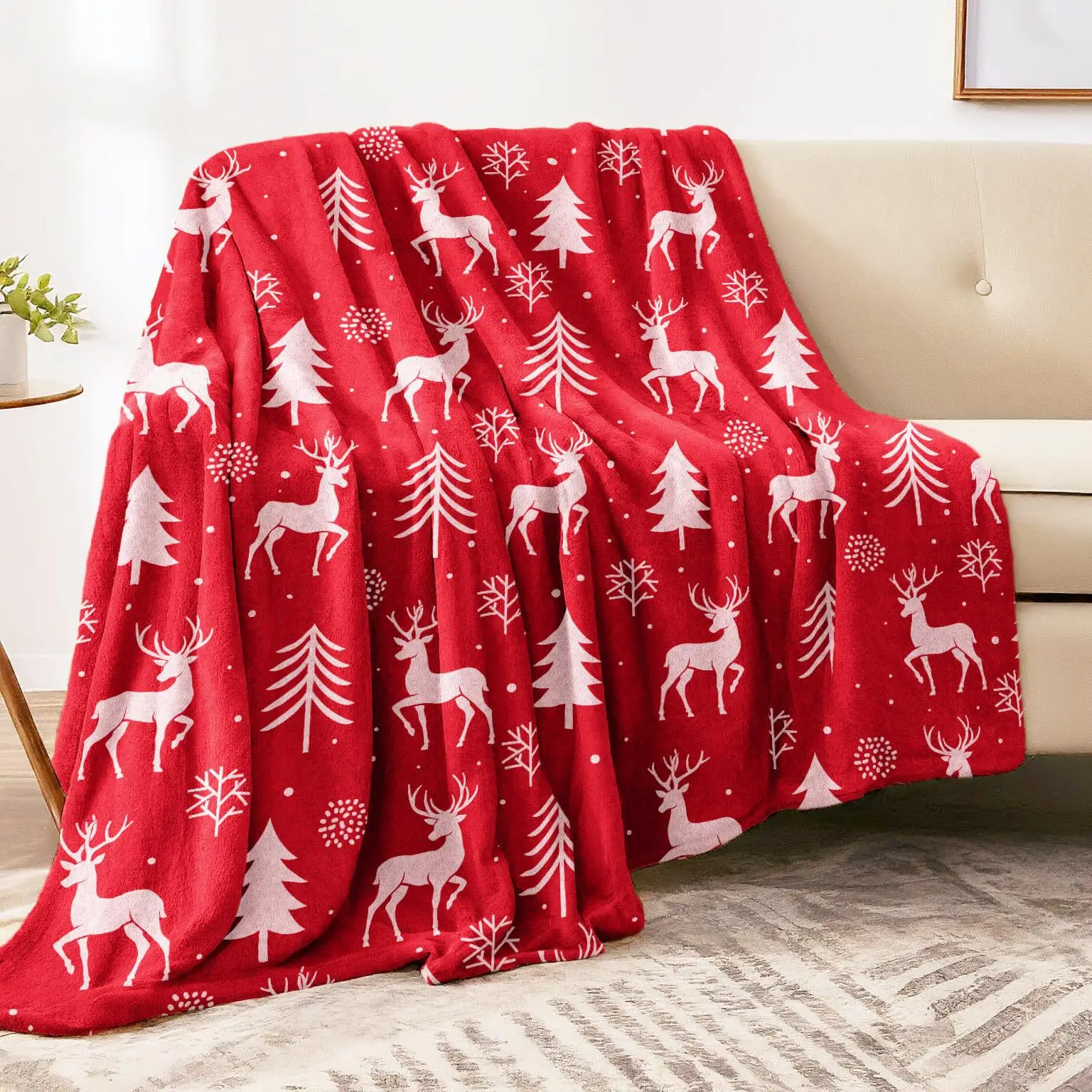Christmas red snowflakes Printed Blanket for Sofa Travel Camping Living Room Office Conditioning Blanket for All Seasons Gifts
Christmas red snowflakes Printed Blanket for Sofa Travel Camping Living Room Office Conditioning Blanket for All Seasons Gifts