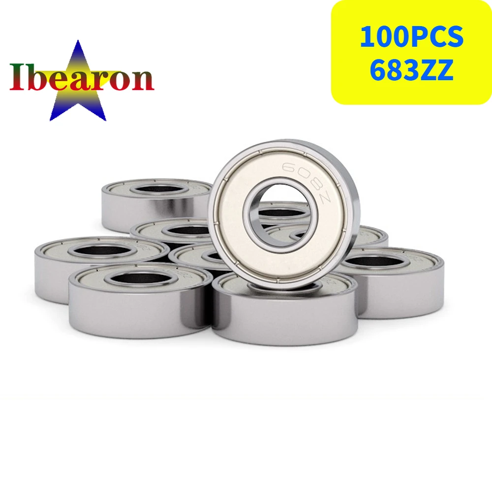 100PCS 683ZZ Miniature Deep Groove Ball Bearings High Quality Double Metal Shielded Bearing Bearing Steel
100PCS 683ZZ Miniature Deep Groove Ball Bearings High Quality Double Metal Shielded Bearing Bearing Steel