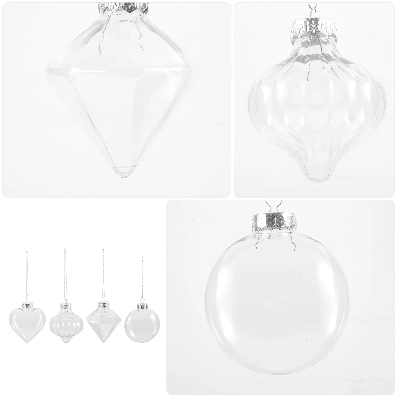 16 Pcs Transparent Plastic Balls Christmas Decoration Hanging naments Fillable DIY Tree Pendant Hollow Pet Baubles Christmas
16 Pcs Transparent Plastic Balls Christmas Decoration Hanging naments Fillable DIY Tree Pendant Hollow Pet Baubles Christmas