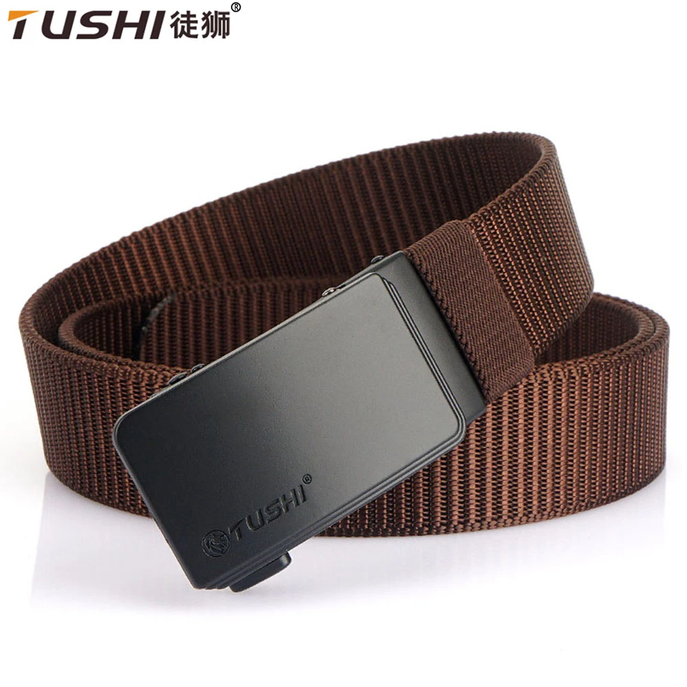 TUSHI New Nylon Belt Metal Automatic Buckle High Quality Men's Jeans Leather Belt Business Work Outdoor Tactical Belt for Men
TUSHI New Nylon Belt Metal Automatic Buckle High Quality Men's Jeans Leather Belt Business Work Outdoor Tactical Belt for Men