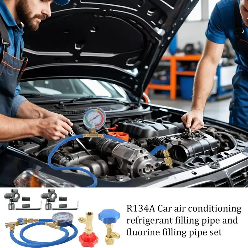 R134a Refrigerant Recharge Kit Auto AC Recharge Kit Precise Automobile Wire Repair Tools For Car Truck Home Wire Repair Tools
R134a Refrigerant Recharge Kit Auto AC Recharge Kit Precise Automobile Wire Repair Tools For Car Truck Home Wire Repair Tools