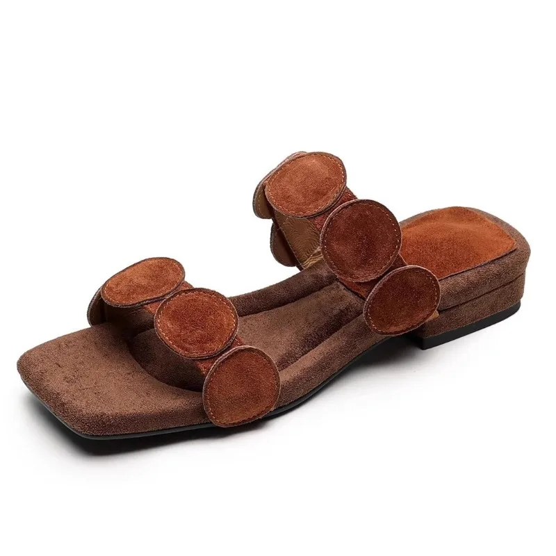 Women's Slippers New Retro Open Toe Low Heel Sandals Women Summer Female Comfort Non Slip Fashion Sandals Women Zapatos De Mujer
Women's Slippers New Retro Open Toe Low Heel Sandals Women Summer Female Comfort Non Slip Fashion Sandals Women Zapatos De Mujer