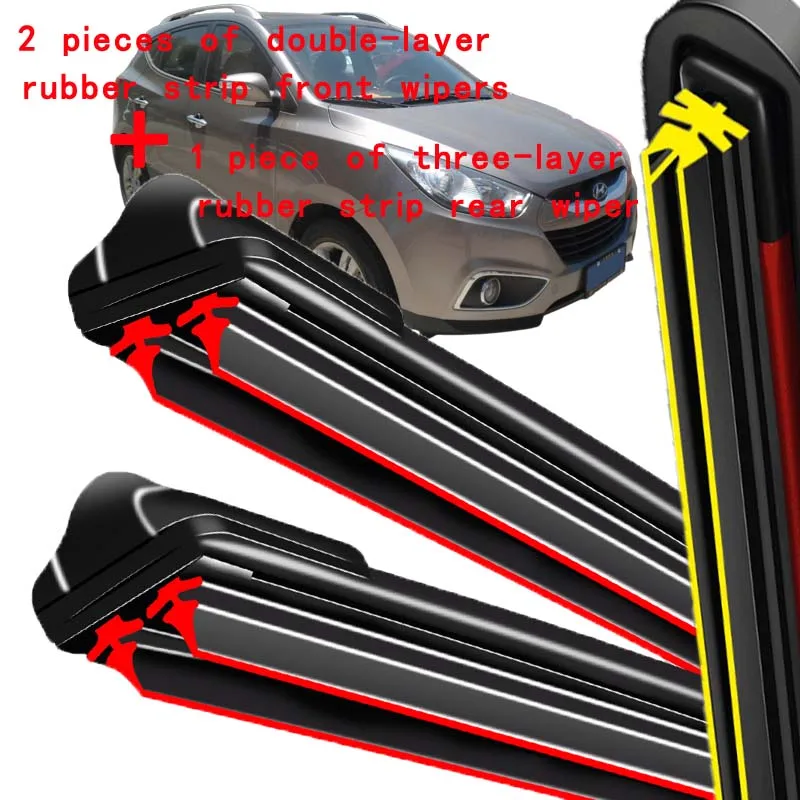 For Hyundai ix35 LM 2010-2015 2011 2012 2013 2014 Wiper Front&Rear Wiper Blades Windshield Windscreen Window Brushes 24"+16"+12"
For Hyundai ix35 LM 2010-2015 2011 2012 2013 2014 Wiper Front&Rear Wiper Blades Windshield Windscreen Window Brushes 24"+16"+12"