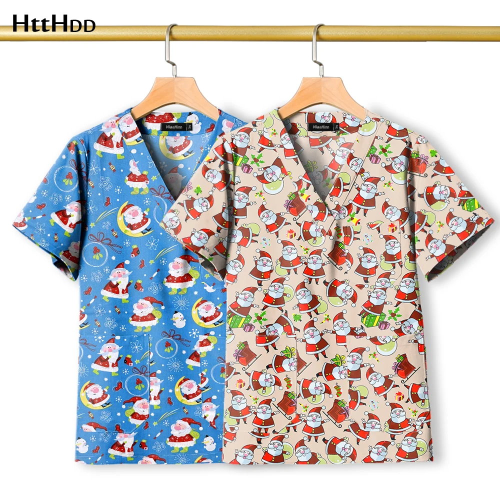 Medical Scrubs Fashion V-neck Short Sleeved Top Medical Uniform Dental Nurse Veterinary Working Clothes Beauty Spa Uniform Women
Medical Scrubs Fashion V-neck Short Sleeved Top Medical Uniform Dental Nurse Veterinary Working Clothes Beauty Spa Uniform Women