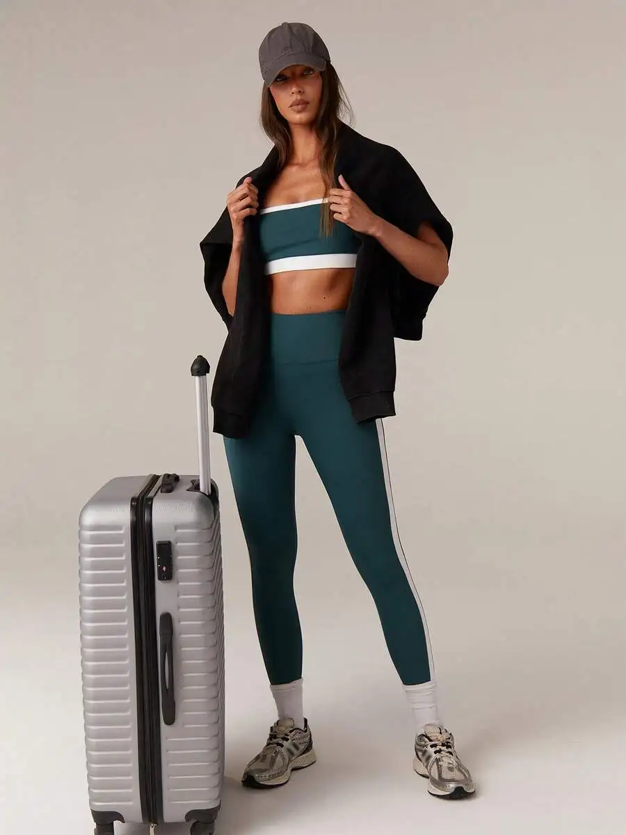 Womens Dark Green Contrast Pilates Yoga Set Athleisure Sporty Outfit
Womens Dark Green Contrast Pilates Yoga Set Athleisure Sporty Outfit