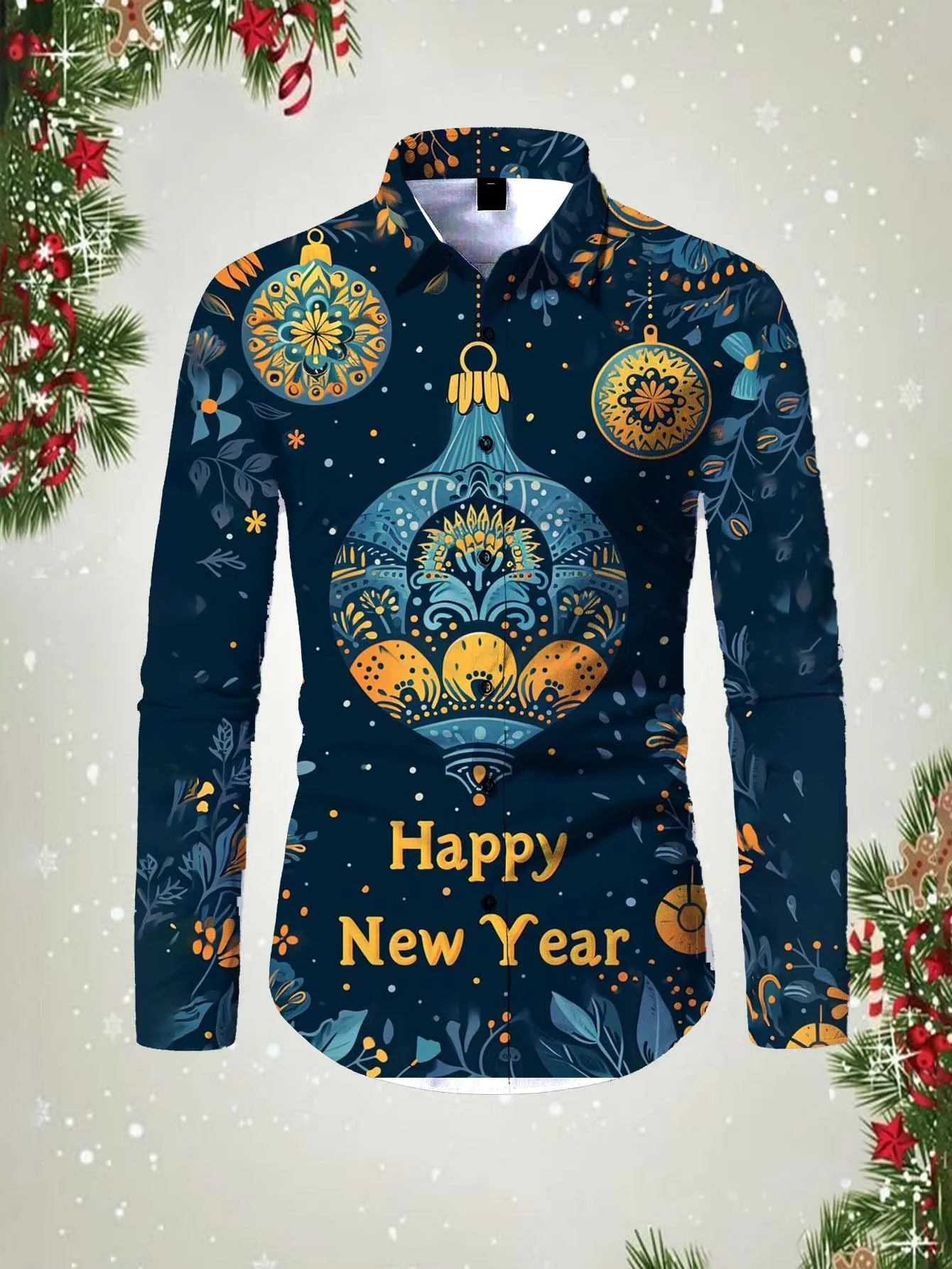 Happy New Year Pattern 3D printed Men's long sleeved shirt top 2025 spring autumn new fashion casual figure unisex clothing Tops
Happy New Year Pattern 3D printed Men's long sleeved shirt top 2025 spring autumn new fashion casual figure unisex clothing Tops