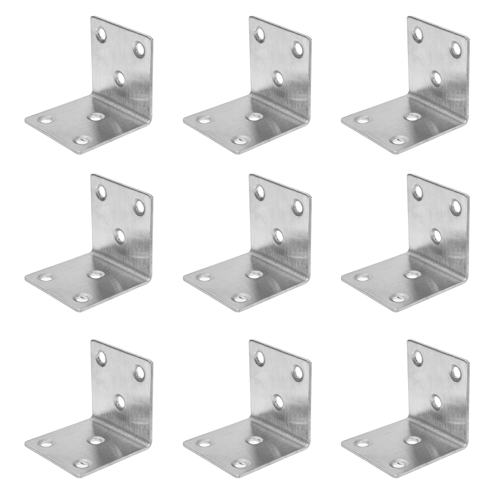 10pcs L-shaped Shelf Brackets Stainless Steel Heavy Duty Corner Braces Right Angle Brackets Joint Fasteners Metal Hardware
10pcs L-shaped Shelf Brackets Stainless Steel Heavy Duty Corner Braces Right Angle Brackets Joint Fasteners Metal Hardware