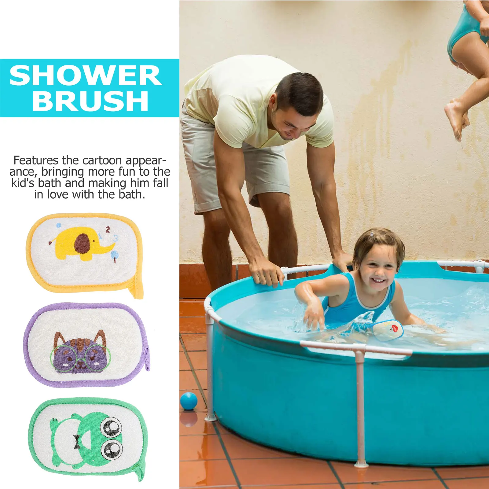 3pcs Baby Bath Sponge Newborn Shower Scrub Glasses Bear Toddler Brush Soft Durable Easy Clean Home Daily Use
3pcs Baby Bath Sponge Newborn Shower Scrub Glasses Bear Toddler Brush Soft Durable Easy Clean Home Daily Use