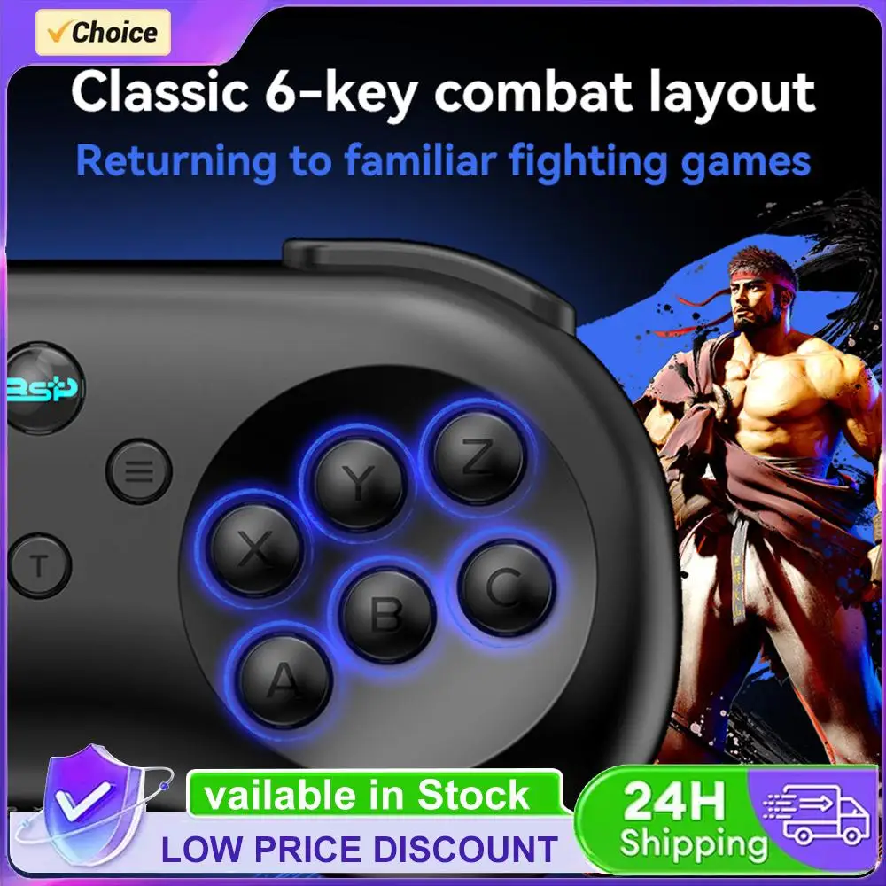 Six Button BT Gamepad Control Joystick with Turbo Wireless Game Controller 800mAh Rechargeable for Switch Console Windows PC
Six Button BT Gamepad Control Joystick with Turbo Wireless Game Controller 800mAh Rechargeable for Switch Console Windows PC