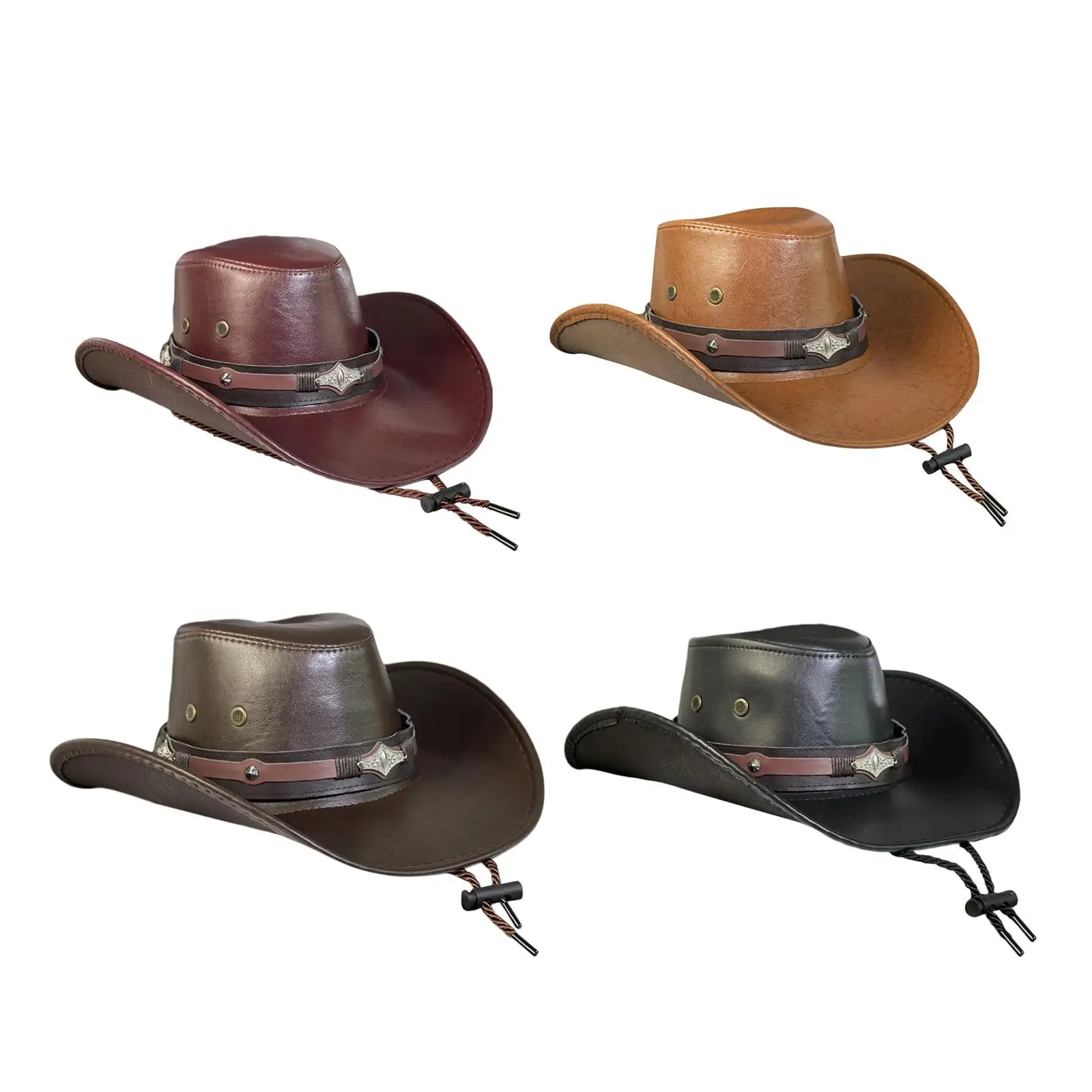 Cowboy Hat Costume Accessories for Men Jazz Top Hat with Chin Strap for Stage Performance Party Bar Carnival Fancy Dress
Cowboy Hat Costume Accessories for Men Jazz Top Hat with Chin Strap for Stage Performance Party Bar Carnival Fancy Dress