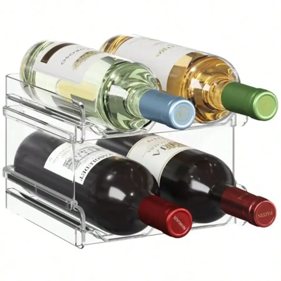 Plastic Stackable Wine Rack For Refriger, Cabinet, Countertop: Wh, Dule, Holds 4 Bott
Plastic Stackable Wine Rack For Refriger, Cabinet, Countertop: Wh, Dule, Holds 4 Bott