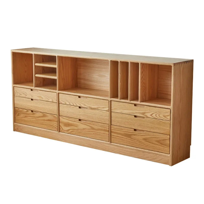 North American oak solid wood floor-to-ceiling locker, entrance bookshelf, TV combination storage cabinet
North American oak solid wood floor-to-ceiling locker, entrance bookshelf, TV combination storage cabinet