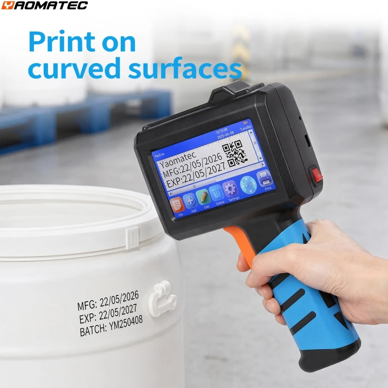 Yaomatec 1730 25 language date number logo expiry date label plastic carton hand jet handheld thermal inkjet printer
Yaomatec 1730 25 language date number logo expiry date label plastic carton hand jet handheld thermal inkjet printer